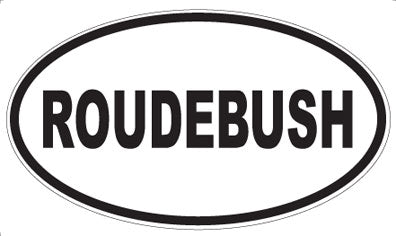ROUDEBUSH - Oval Magnet