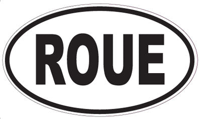 ROUE - Oval Sticker