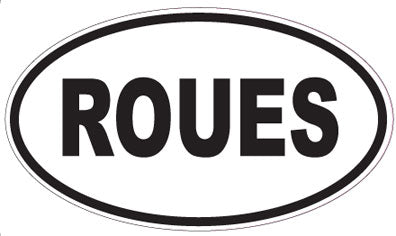 ROUES - Oval Sticker