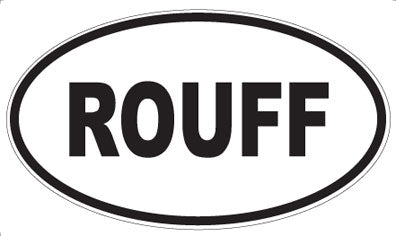 ROUFF - Oval Sticker