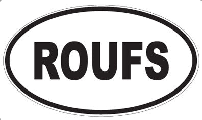 ROUFS - Oval Magnet