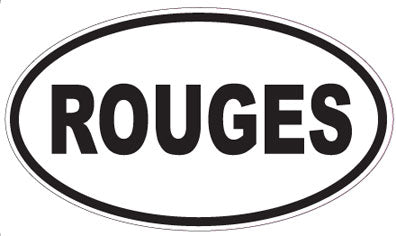 ROUGES - Oval Sticker