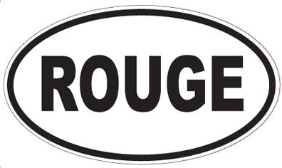 ROUGE - Oval Magnet