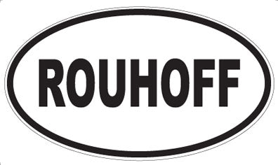 ROUHOFF - Oval Sticker
