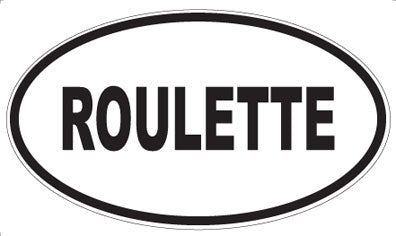 ROULETTE - Oval Magnet