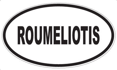 ROUMELIOTIS - Oval Sticker