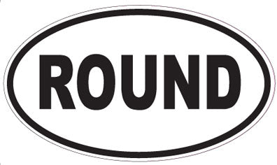 ROUND - Oval Sticker