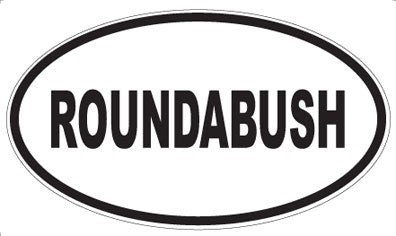 ROUNDABUSH - Oval Magnet