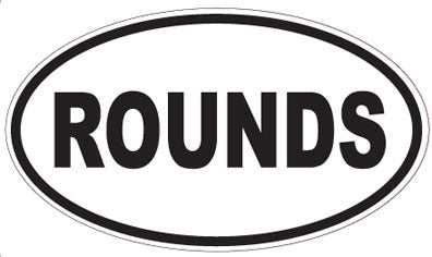 ROUNDS - Oval Sticker