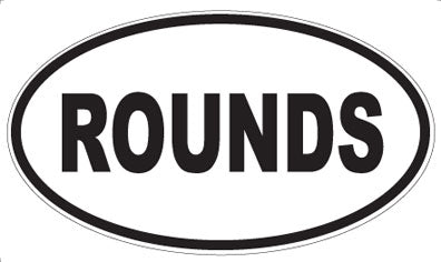 ROUNDS - Oval Magnet