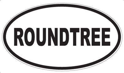 ROUNDTREE - Oval Sticker