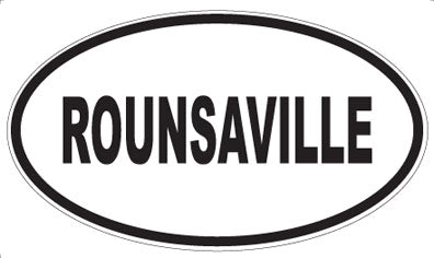 ROUNSAVILLE - Oval Magnet