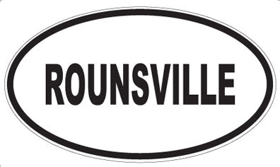 ROUNSVILLE - Oval Magnet