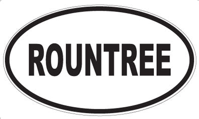 ROUNTREE - Oval Magnet