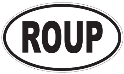 ROUP - Oval Sticker