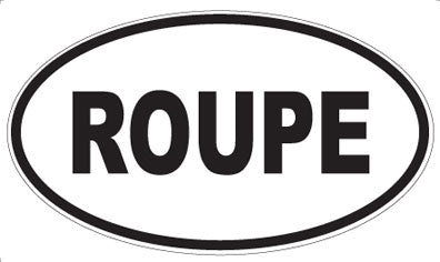 ROUPE - Oval Sticker