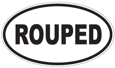 ROUPED - Oval Sticker