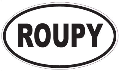 ROUPY - Oval Sticker