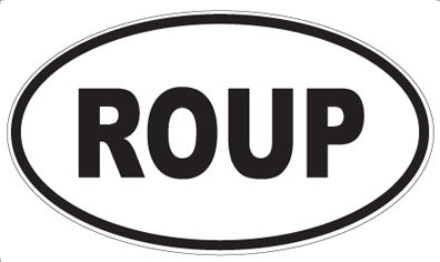 ROUP - Oval Magnet