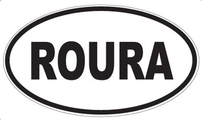 ROURA - Oval Sticker