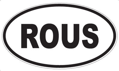 ROUS - Oval Sticker