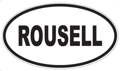 ROUSELL - Oval Sticker