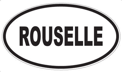 ROUSELLE - Oval Sticker