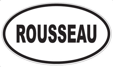 ROUSSEAU - Oval Magnet