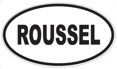 ROUSSEL - Oval Sticker