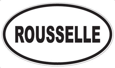ROUSSELLE - Oval Sticker