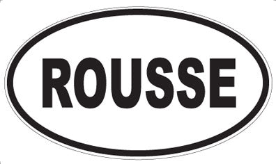 ROUSSE - Oval Magnet