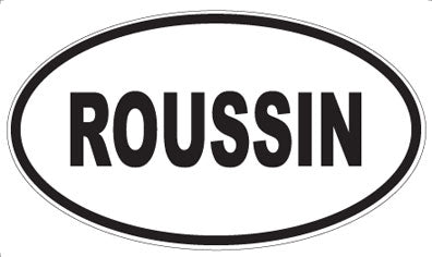 ROUSSIN - Oval Sticker