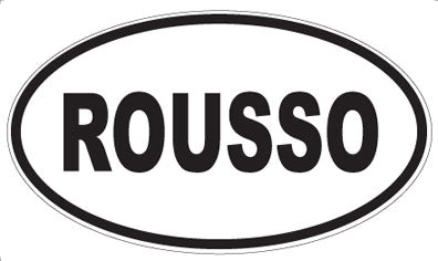 ROUSSO - Oval Sticker