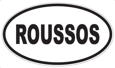 ROUSSOS - Oval Sticker