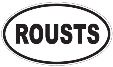 ROUSTS - Oval Sticker