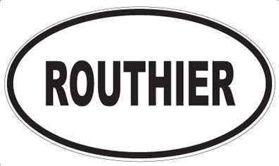 ROUTHIER - Oval Sticker