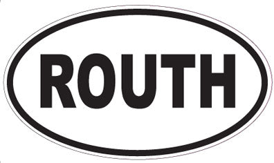 ROUTH - Oval Magnet