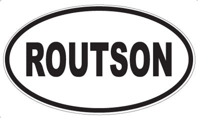 ROUTSON - Oval Sticker