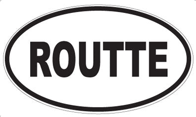 ROUTTE - Oval Sticker