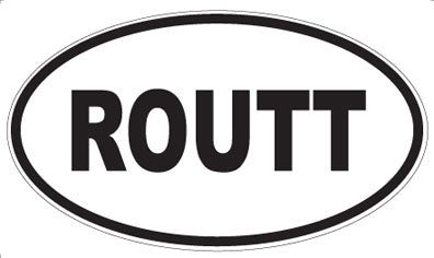 ROUTT - Oval Magnet