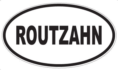 ROUTZAHN - Oval Sticker