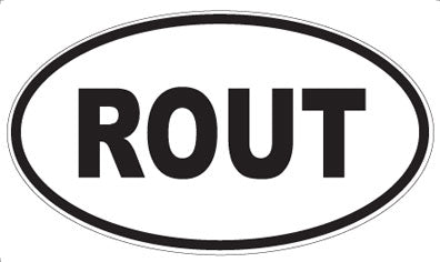 ROUT - Oval Magnet