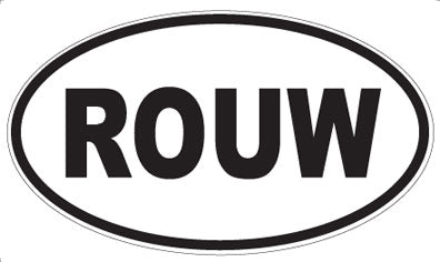 ROUW - Oval Sticker