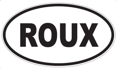 ROUX - Oval Sticker