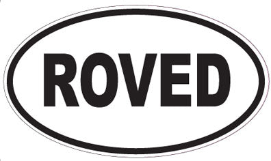 ROVED - Oval Sticker