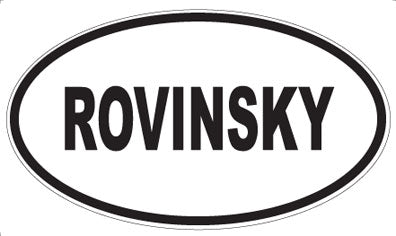 ROVINSKY - Oval Magnet