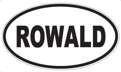 ROWALD - Oval Sticker