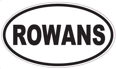 ROWANS - Oval Sticker