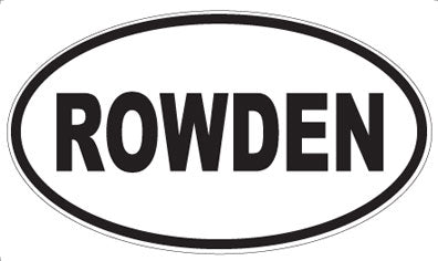 ROWDEN - Oval Magnet