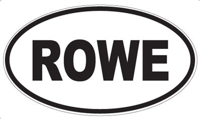 ROWE - Oval Sticker